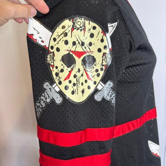 Rubie’s Friday the 13th Miss Voorhees 13 Jersey Dress Black Red L - Picture 6 of 10